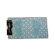 Килимок для душової Eco Fabric Ніжки 68*37 см Прозоро-блакитний 6837-003