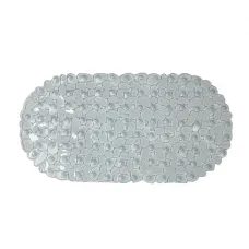 Килимок для душової Eco Fabric Камінці 66х34см Прозоро-блакитний 6634-003