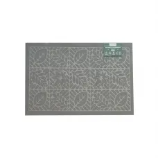 Килимок придверний Eco Fabric Листя 40*60 см Сірий 4060-007