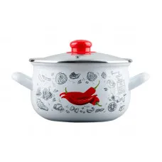 Кастрюля Gusto Перчинка Белая 2,1 л GT-T-116-WP