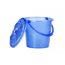 Ведро с крышкой R-plastic 12 л прозрачное