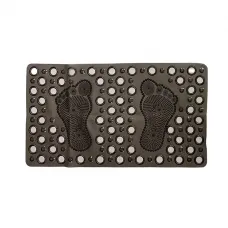 Килимок для душової Eco Fabric Ніжки 68*37 см Прозоро-чорний 6837-004