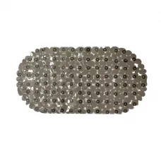 Килимок для душової Eco Fabric Камінці 66х34см Прозоро-чорний 6634-004