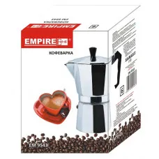 Кофеварка алюминиевая Empire 6 п гейзер ЭМ-9543