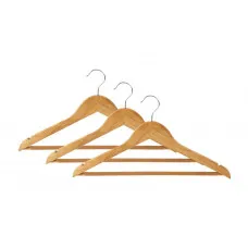 Набор деревянных плечиков Eco Fabric 3 шт 44,5 см EF-03NPT