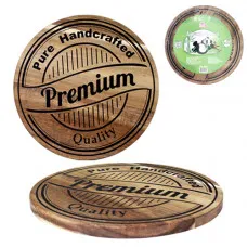 Доска разделочная круглая SNT 26 см Premium quality 8858