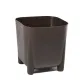 Горщик для квітів Ламела Фріда ЕКО coffee  квадратний 26*26 см 266 - Anthracite