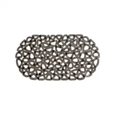 Килимок для душової Eco Fabric Бублики 68х34см Прозоро-чорний 6834-008