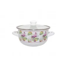 Кастрюля Infinity Flamingo GD-64934 круглая 3,3 л 20 см. 6625153